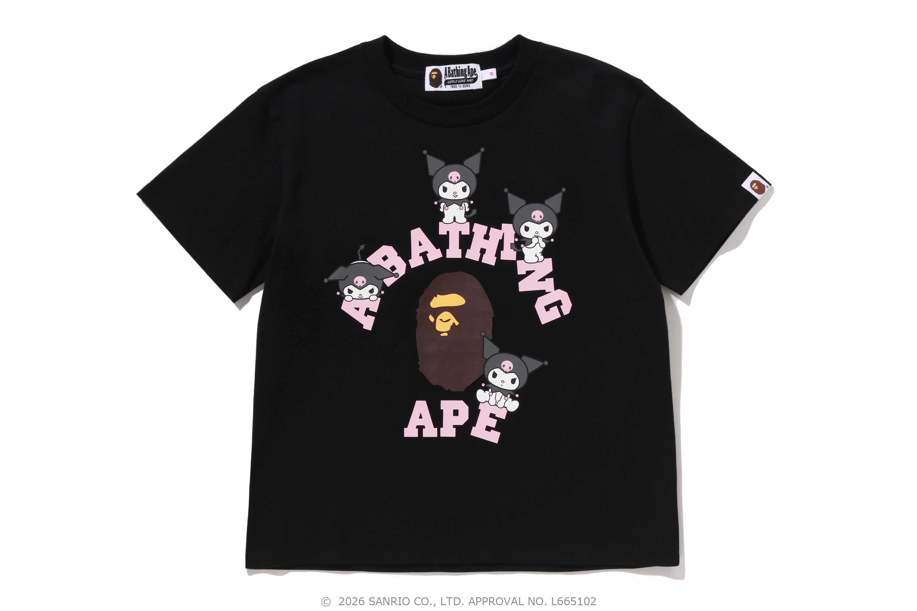 トップス BAPE X KUROMI TEE BAPE X KUROMI COLLEGE MINI TEE LADIES – eu.bape.com