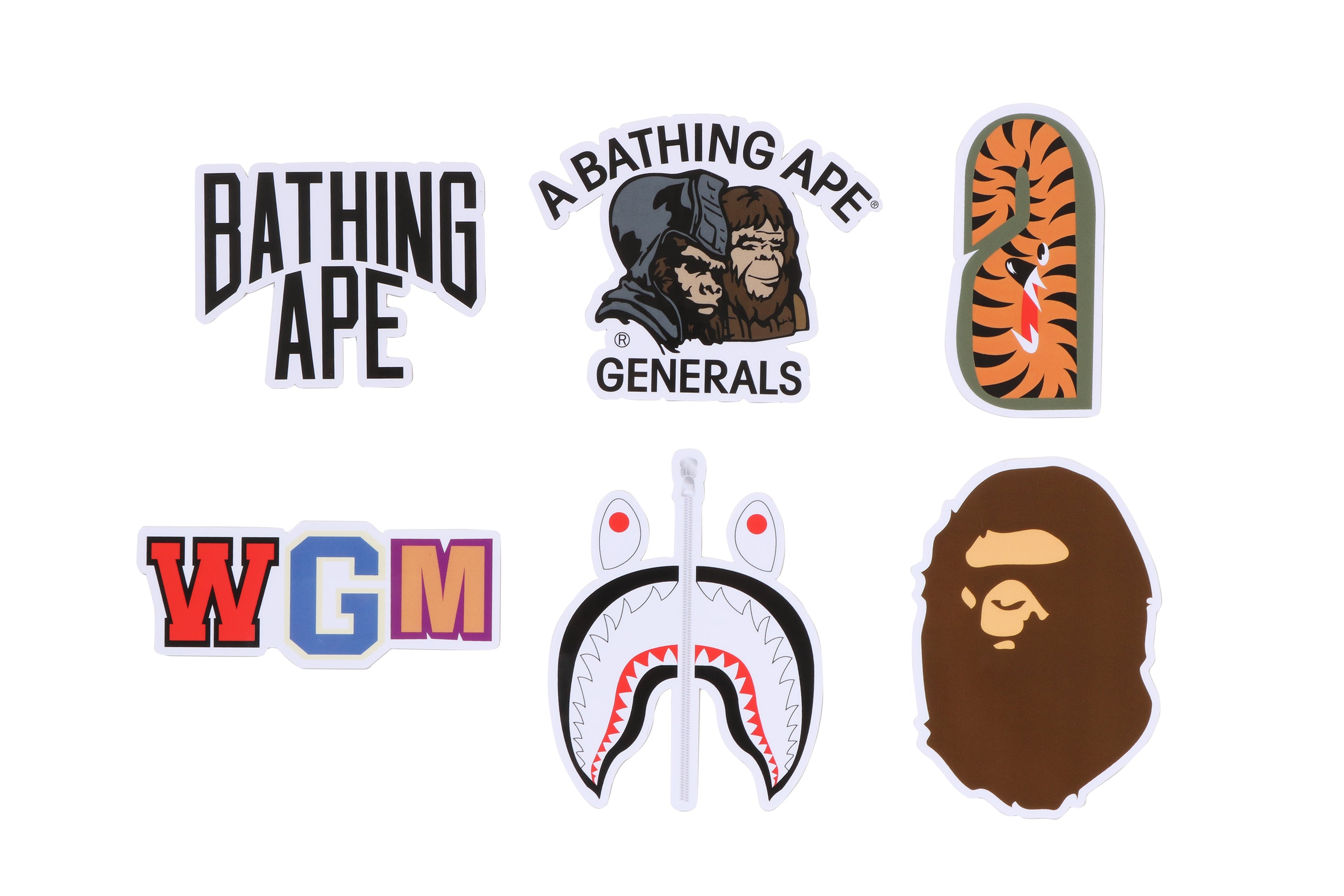 A BATHING APE PAPER TOY STICKER 5個セット BAPE STICKER SET – eu.bape.com