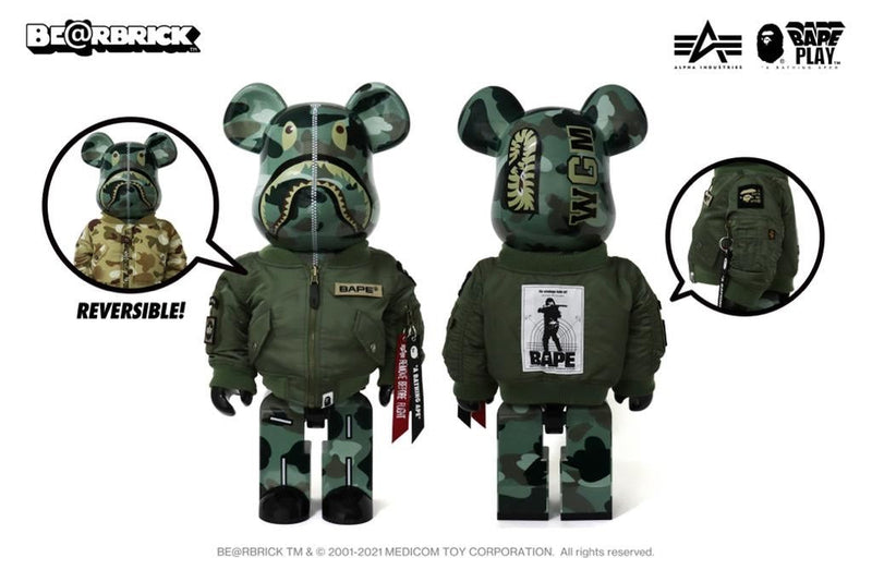 BAPE® x ALPHA INDUSTRIES x BE@RBRICK