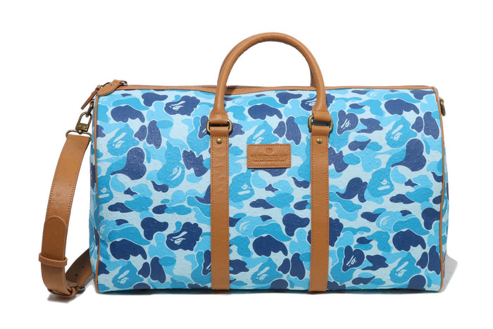 ABC CAMO PU OSTRICH BOSTON BAG