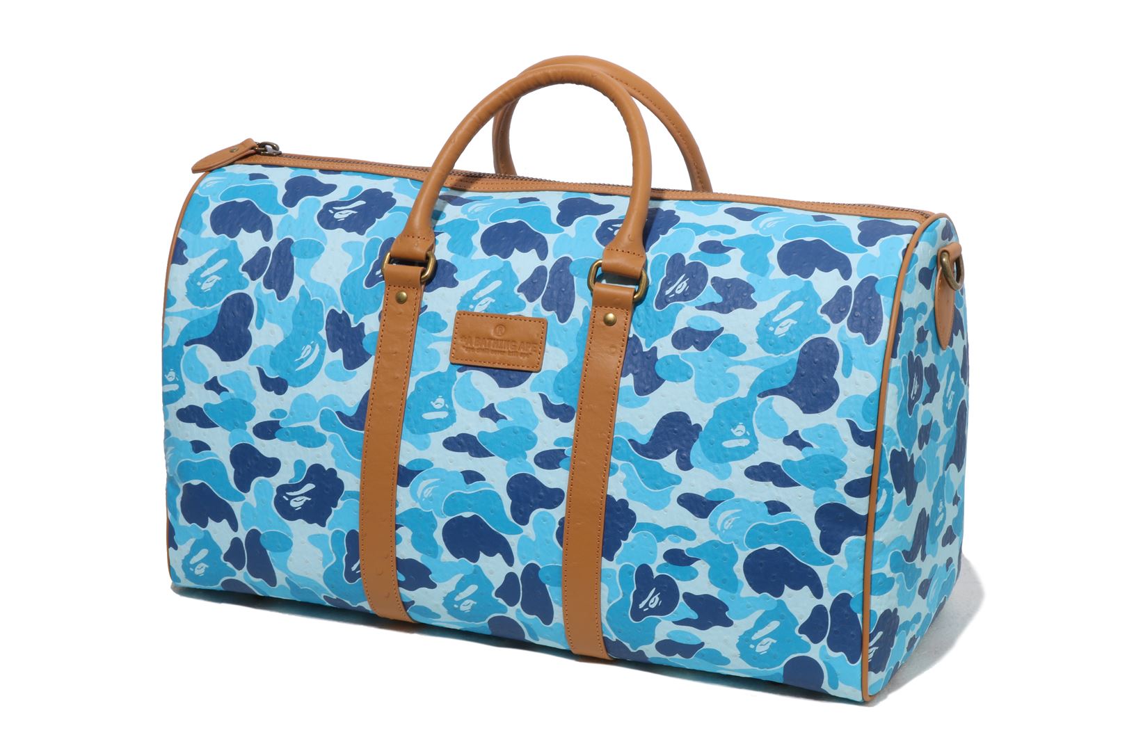 ABC CAMO PU OSTRICH BOSTON BAG – eu.bape.com