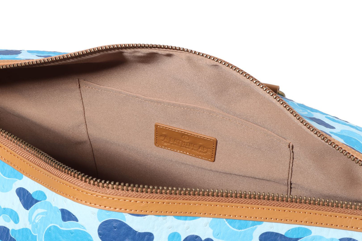 ABC CAMO PU OSTRICH BOSTON BAG