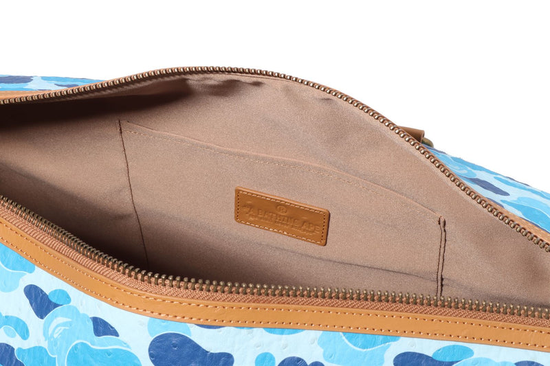 ABC CAMO PU OSTRICH BOSTON BAG