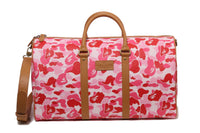 ABC CAMO PU OSTRICH BOSTON BAG