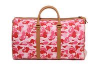 ABC CAMO PU OSTRICH BOSTON BAG