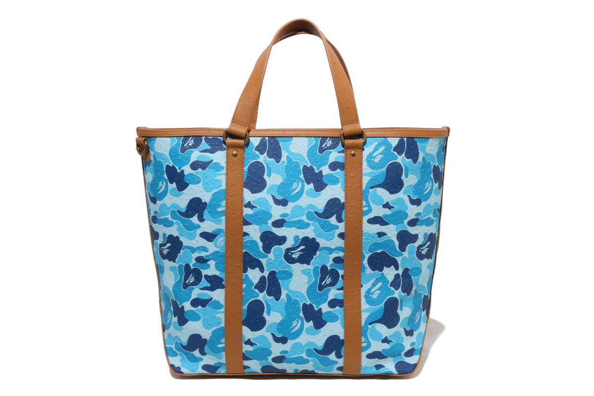 ABC CAMO PU OSTRICH TOTE BAG
