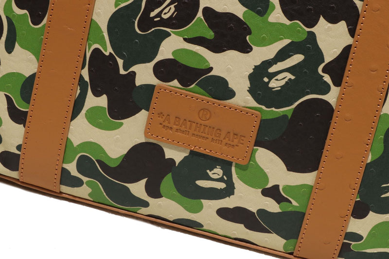 ABC CAMO PU OSTRICH TOTE BAG