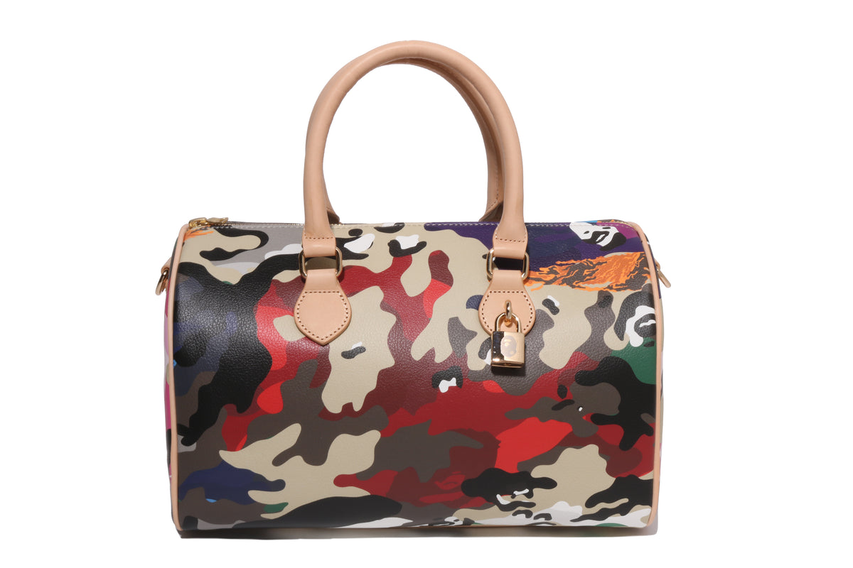 HYBRID CAMO MEDIUM BOSTON BAG LADIES