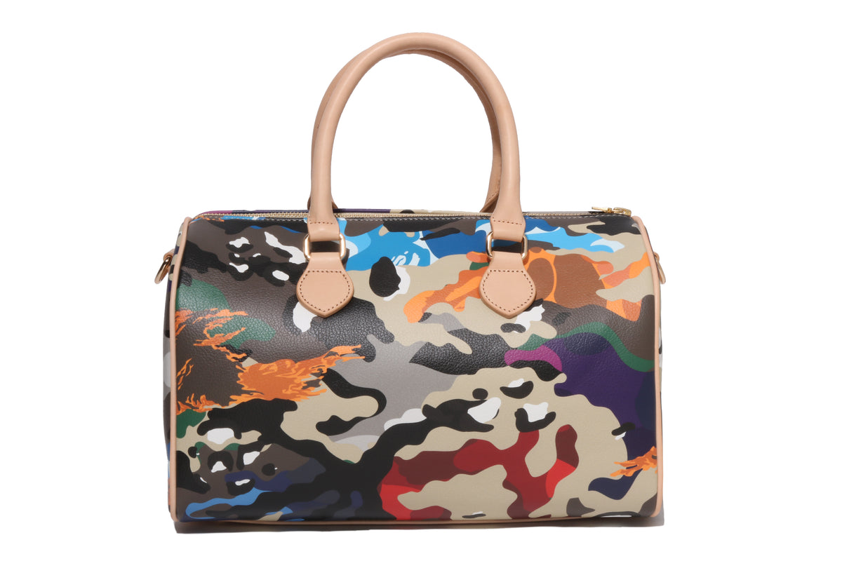HYBRID CAMO MEDIUM BOSTON BAG LADIES