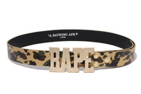 1ST CAMO BAPE LEATHER BELT