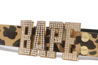 1ST CAMO BAPE LEATHER BELT