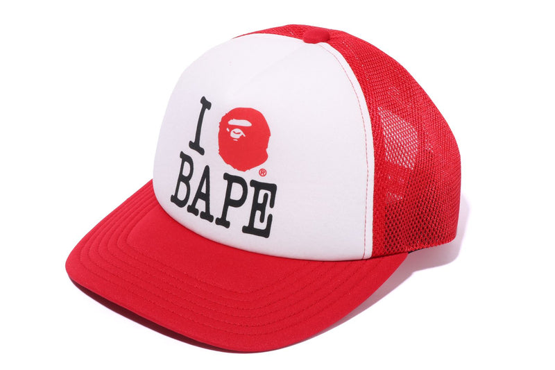 I LOVE BAPE MESH CAP