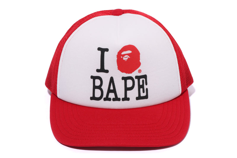 I LOVE BAPE MESH CAP