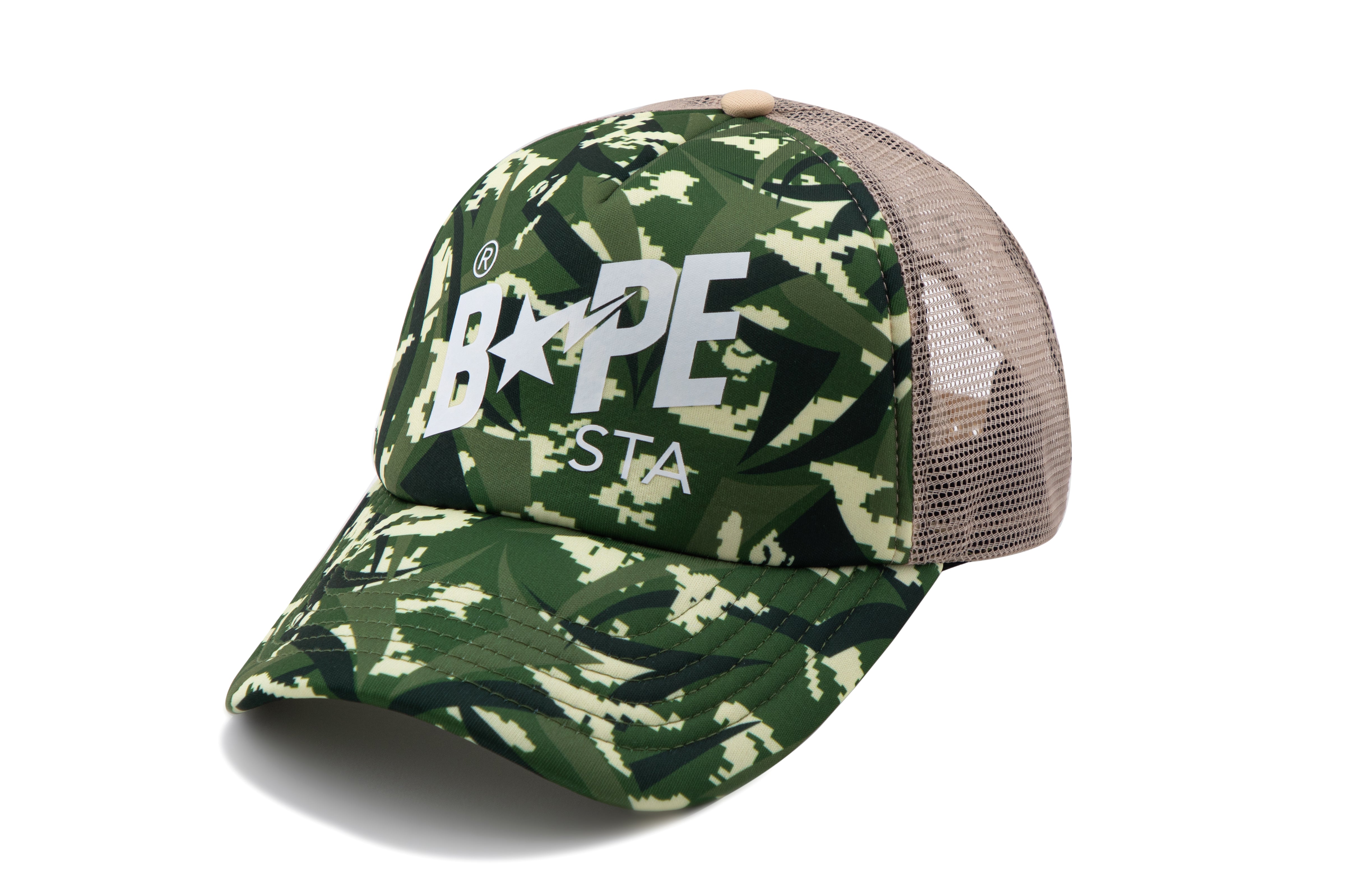 BAPE X CLOT EGRA CAMO TRUCKER CAP – eu.bape.com