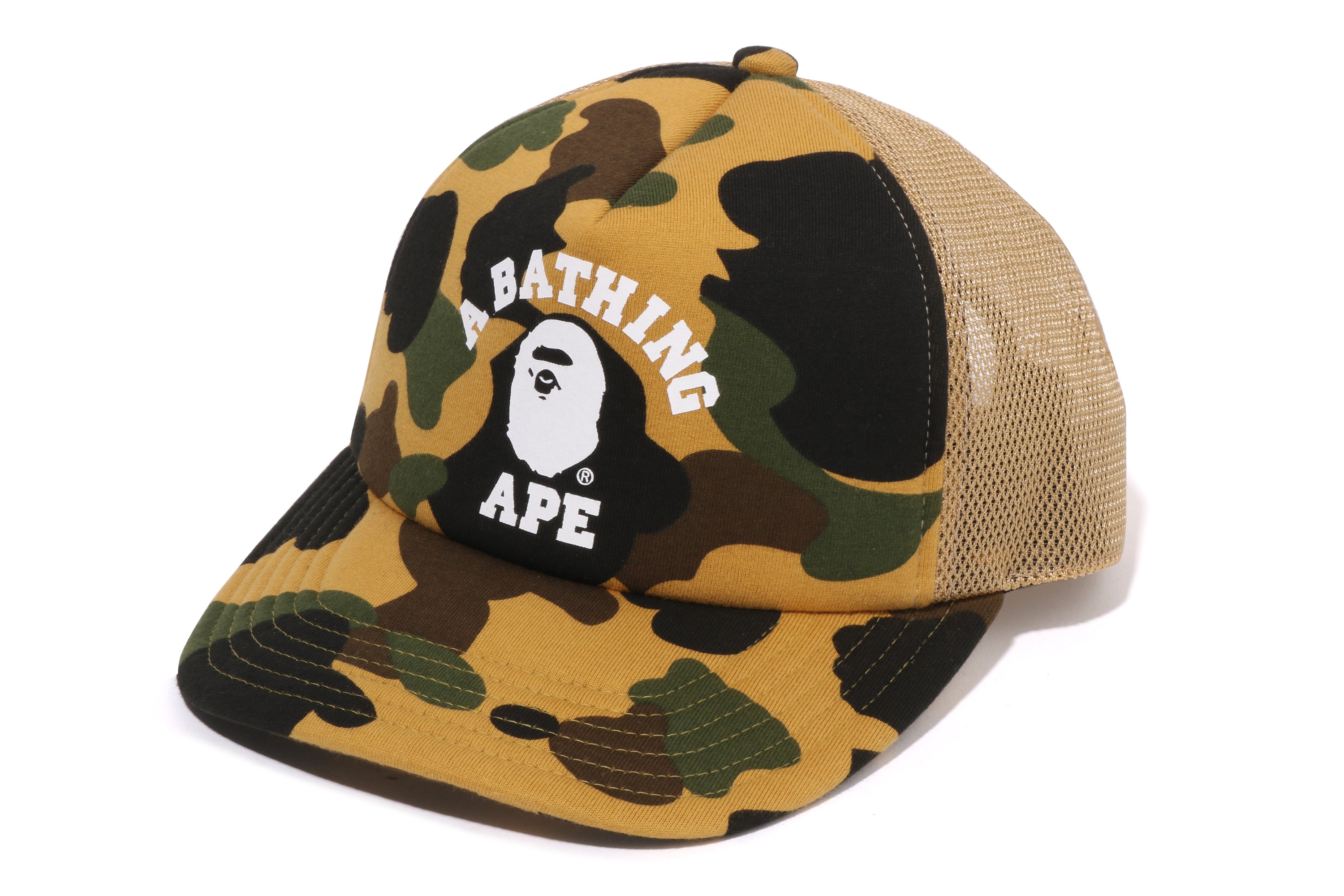1ST CAMO COLLEGE MESH CAP – eu.bape.com