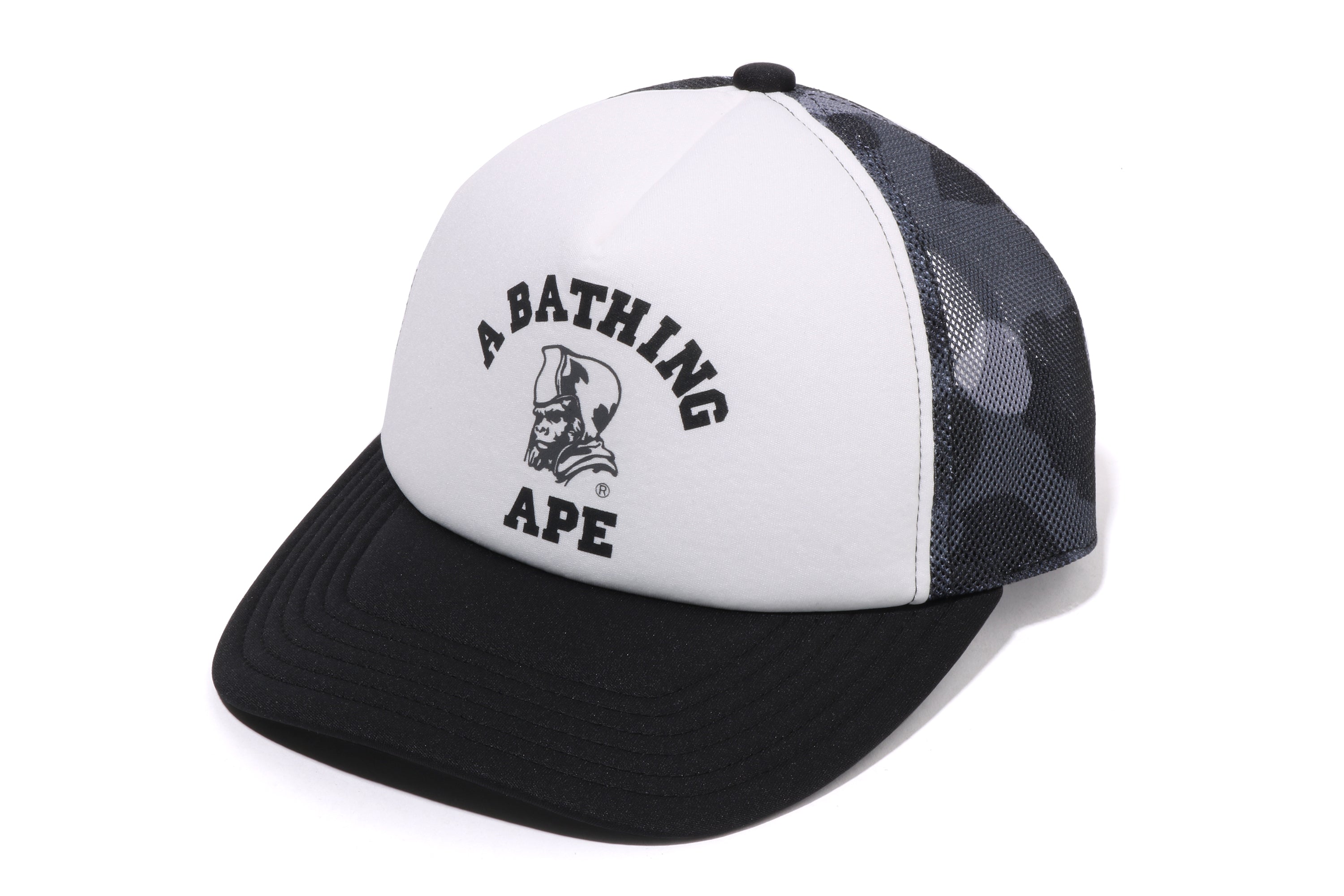 A BATHING APE メッシュキャップ 黒 白 COLOR CAMO GENERAL MESH CAP – eu.bape.com