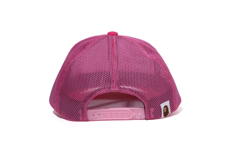 COLOR CAMO CRYSTAL BATHING APE LOGO MESH CAP LADIES