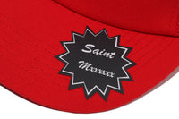 BAPE X SAINT MXXXXXX SAINT STA MESH CAP RED