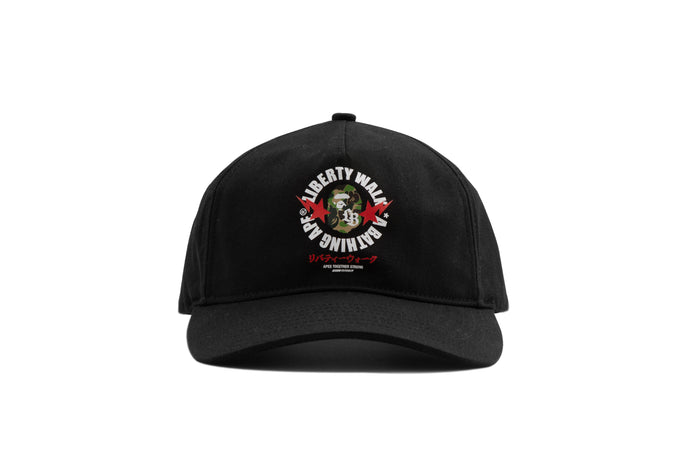 BAPE X LIBERTY WALK ABC CAMO APE HEAD COTTON TWILL CAP