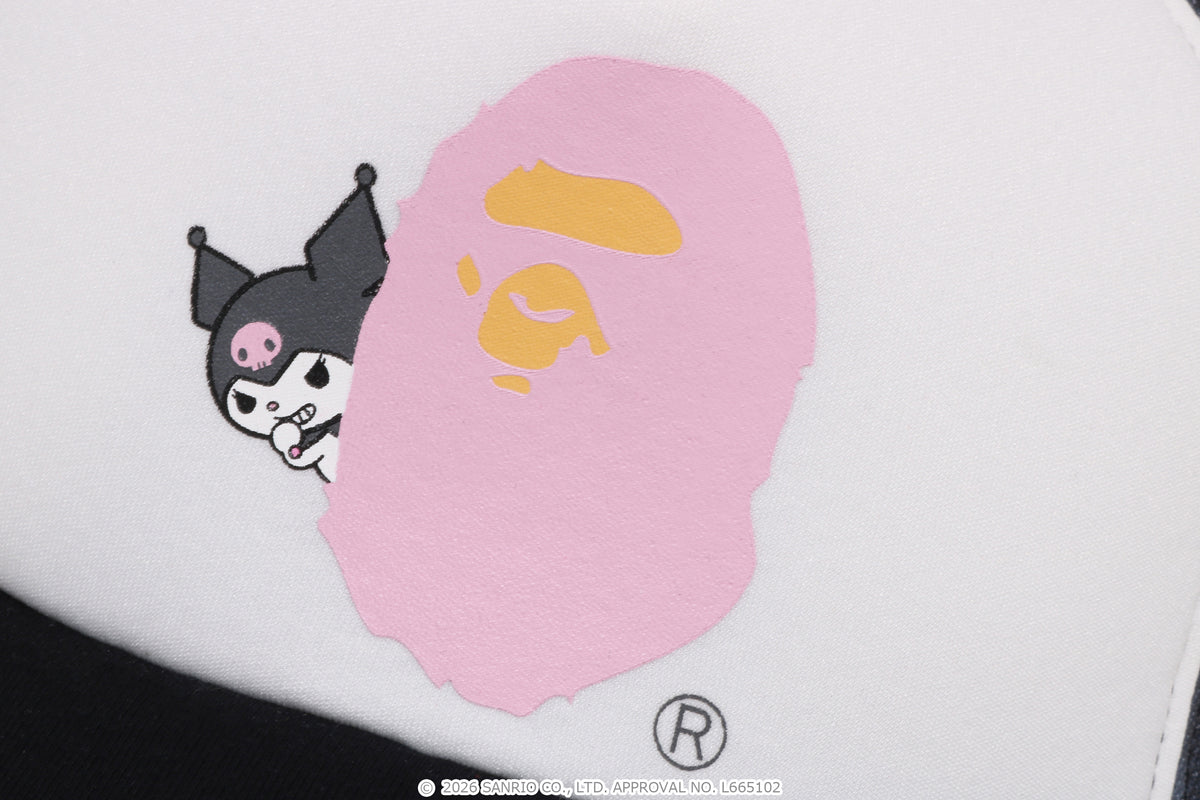 BAPE X KUROMI ABC CAMO MESH CAP