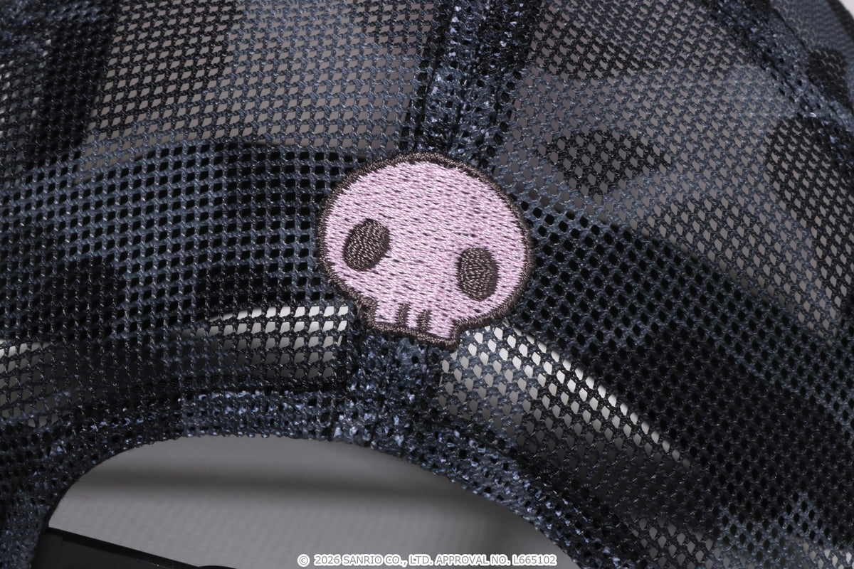 BAPE X KUROMI ABC CAMO MESH CAP