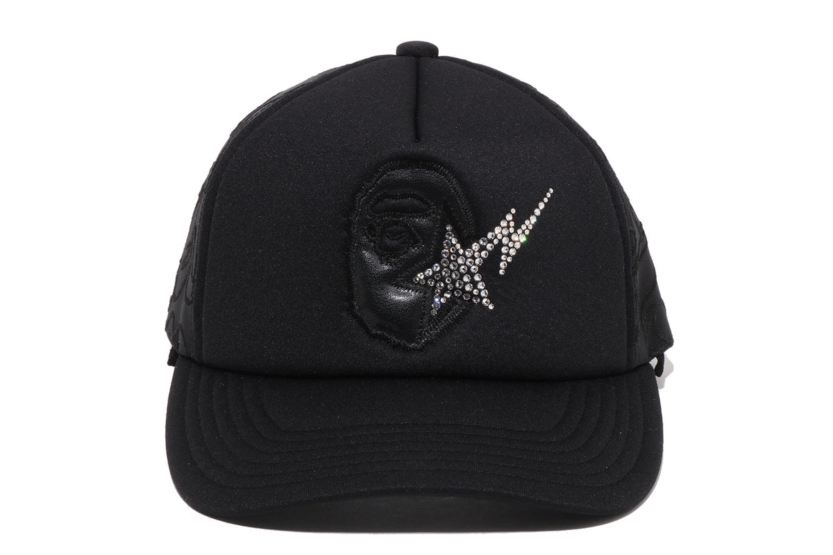 APE HEAD CRYSTAL MESH CAP