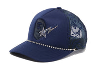 APE HEAD CRYSTAL MESH CAP