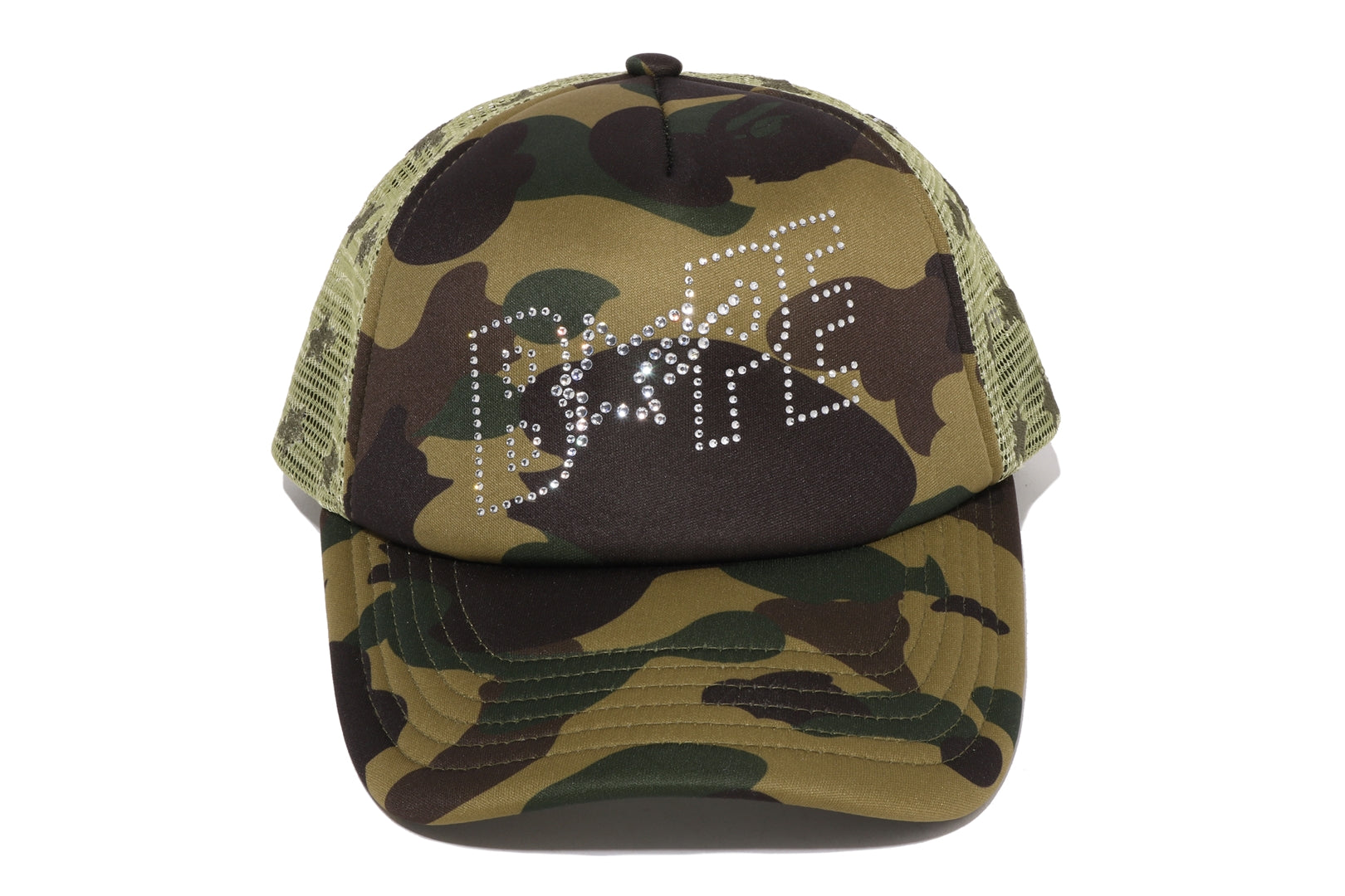 1ST CAMO CRYSTAL STONE BAPE STA LOGO MESH CAP LADIES – eu.bape.com