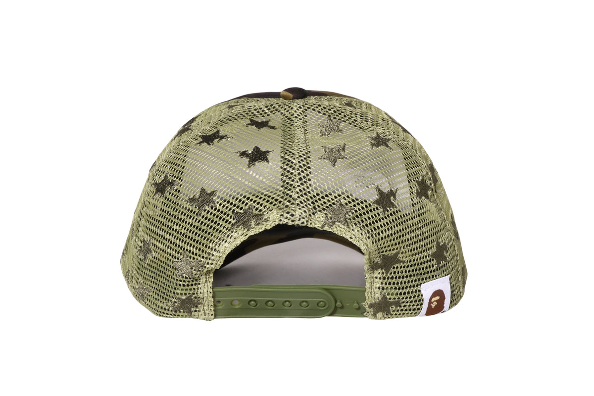 1ST CAMO CRYSTAL STONE BAPE STA LOGO MESH CAP LADIES