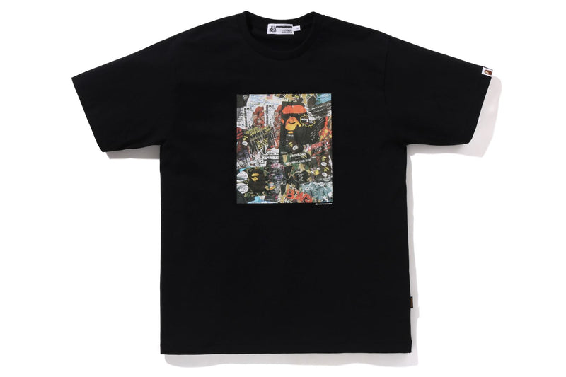 BAPE FLYER PATTERN PRINT TEE MENS