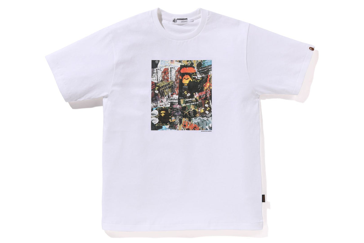 BAPE FLYER PATTERN PRINT TEE MENS