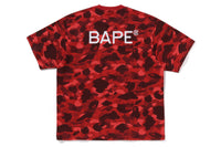 BAPE X CLOT CAMO OVERPRINT LOGO RELAXED FIT TEE MENS