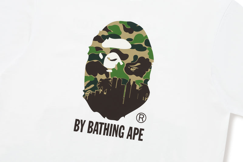 BAPE X JEFF HAMILTON - ABC CAMO BY BATHING APE MULTI LOGO RELAXED FIT TEE MENS