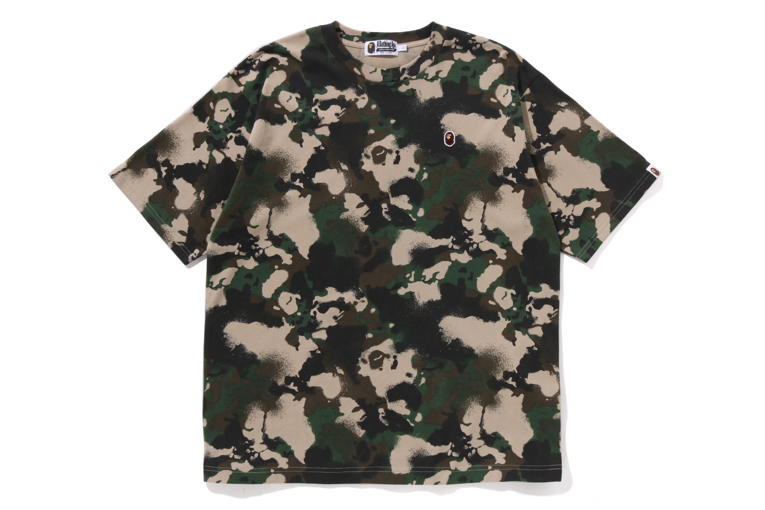 MAP CAMO APE HEAD ONE POINT RELAXED FIT TEE – eu.bape.com
