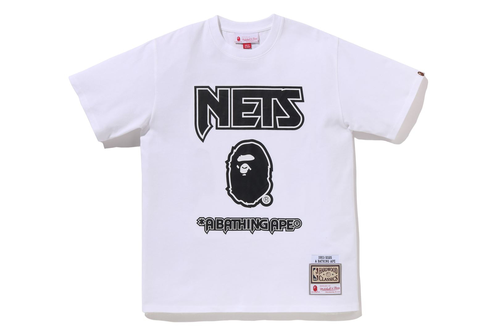 BAPE X M&N NBA - NEW JERSEY NETS TEE – eu.bape.com