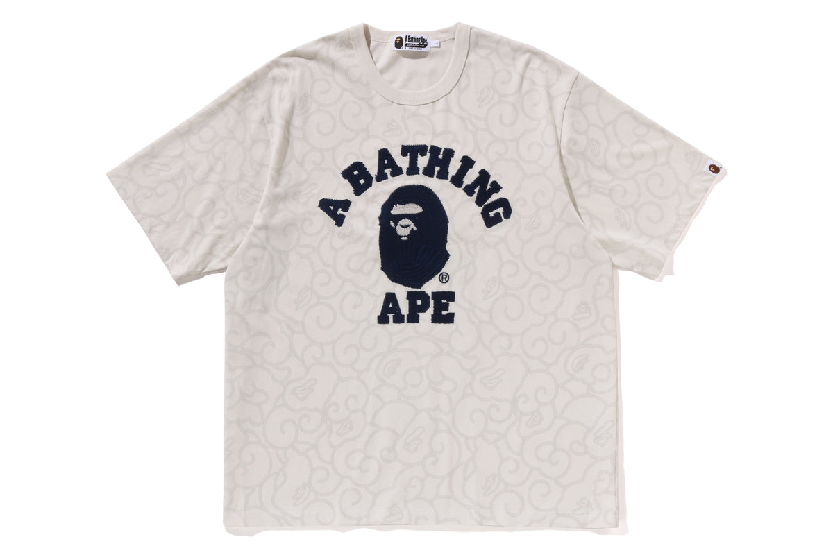 WASHED CLOUD CAMO COLLEGE RELAXED FIT TEE