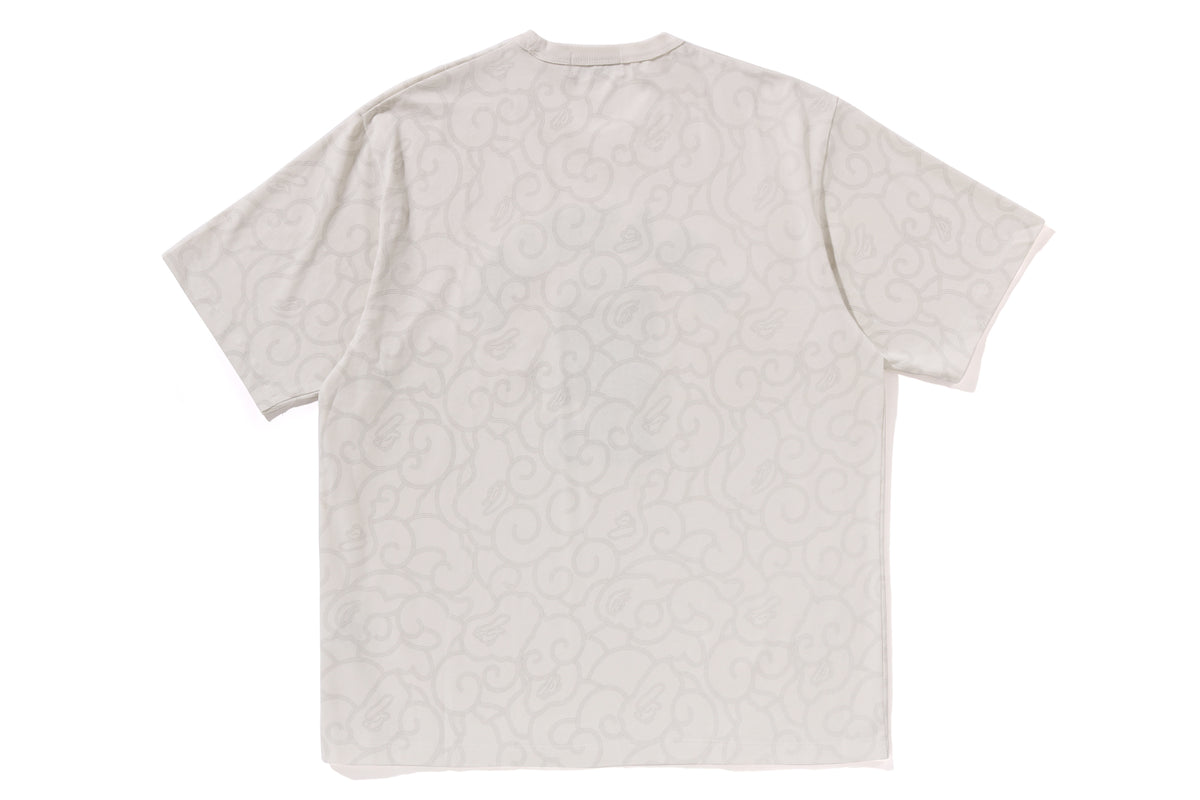 WASHED CLOUD CAMO COLLEGE RELAXED FIT TEE