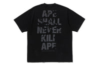 APE HEAD HEAVY WASHED RELAXED FIT TEE