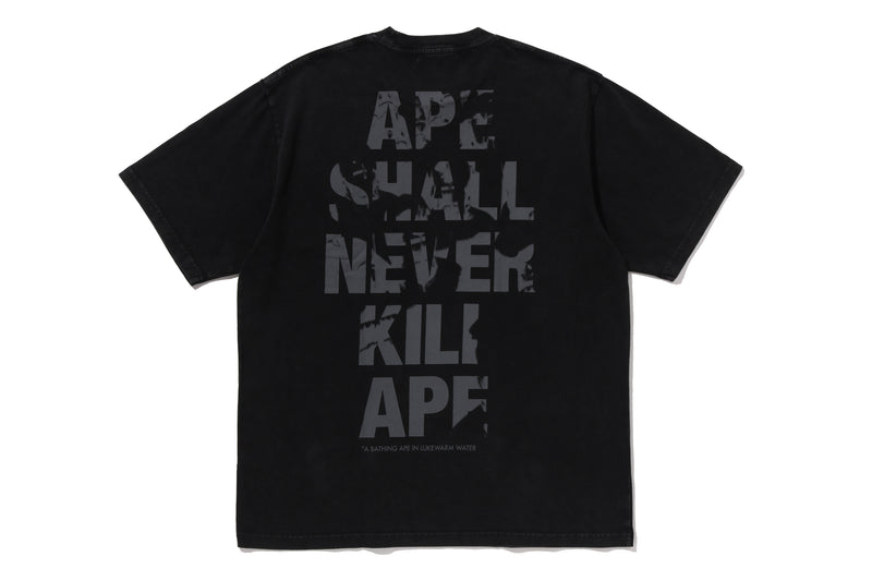 APE HEAD HEAVY WASHED RELAXED FIT TEE