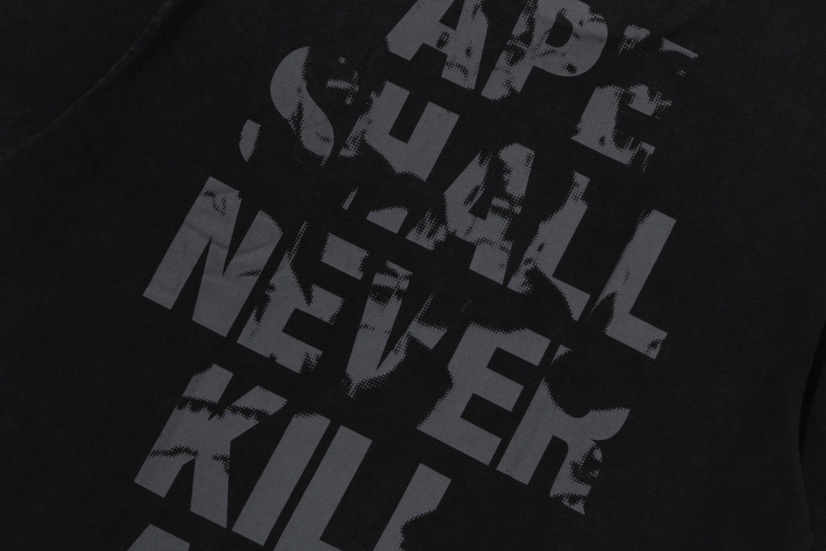 APE HEAD HEAVY WASHED RELAXED FIT TEE