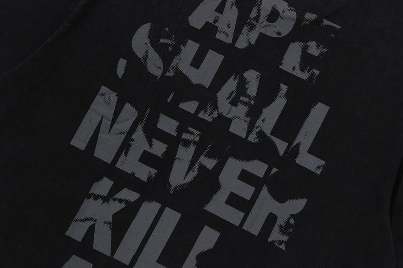 APE HEAD HEAVY WASHED RELAXED FIT TEE
