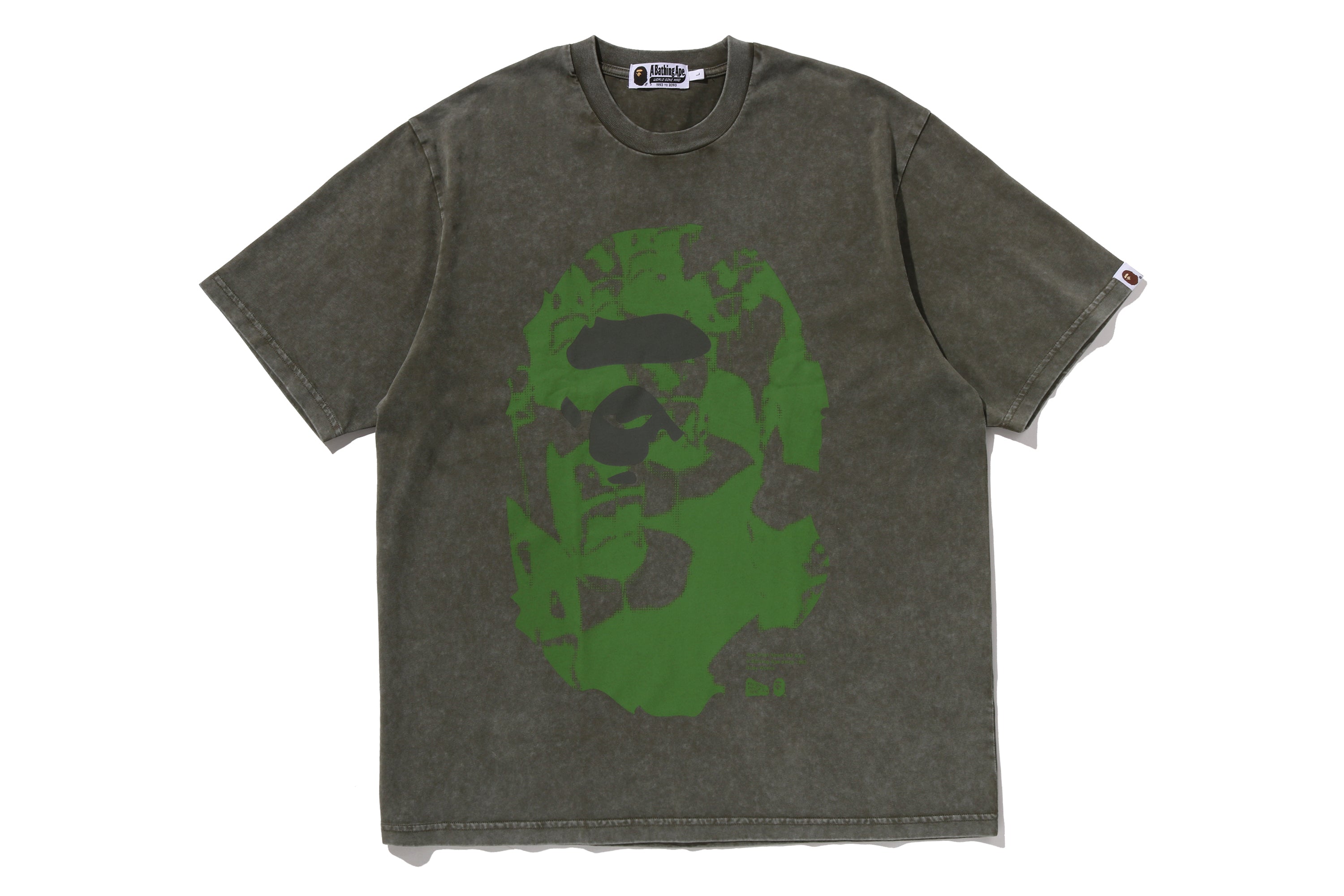 APE HEAD HEAVY WASHED RELAXED FIT TEE – eu.bape.com