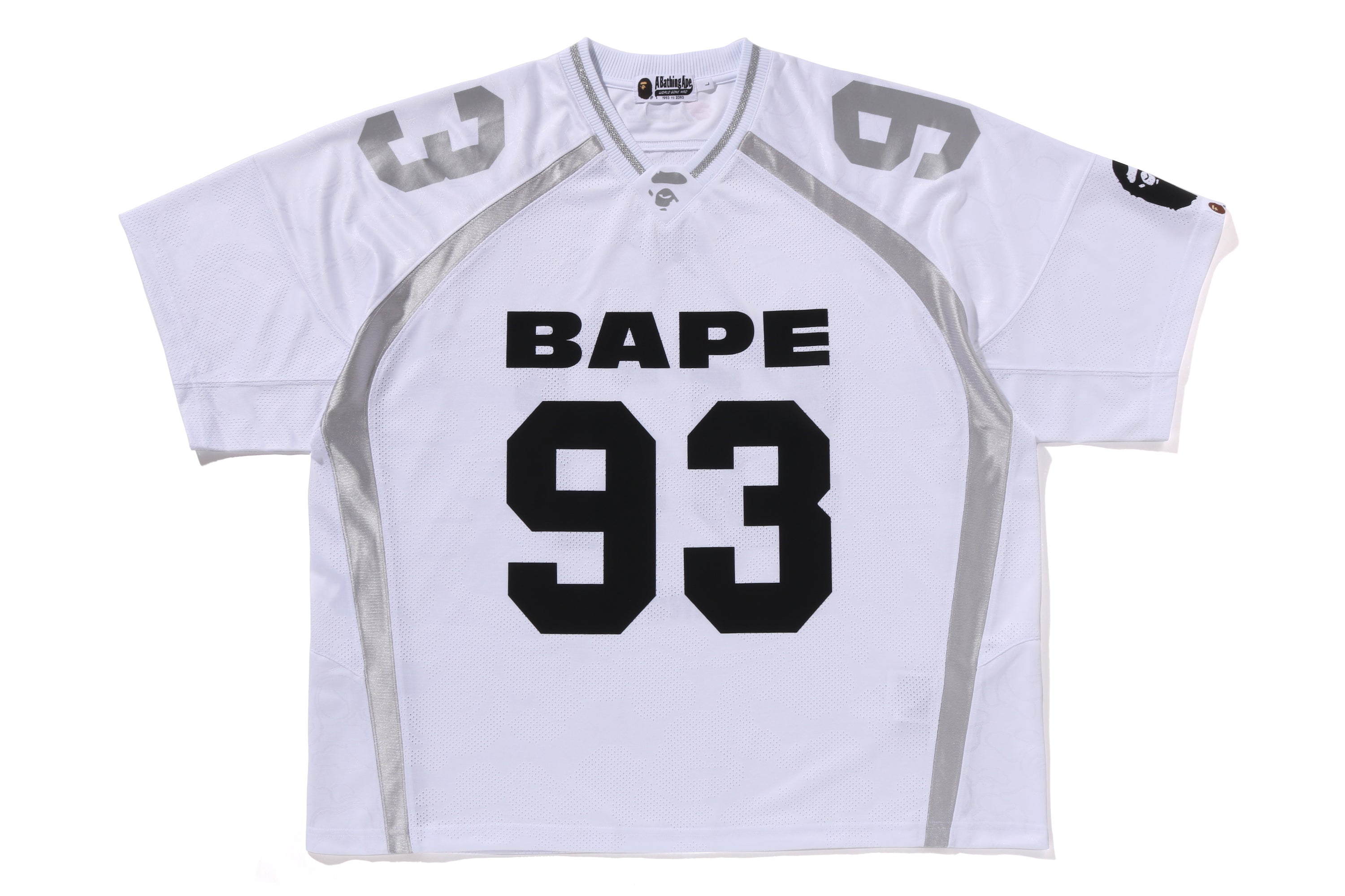 LINE CAMO JACQUARD RELAXED FIT FOOTBALL JERSEY – eu.bape.com
