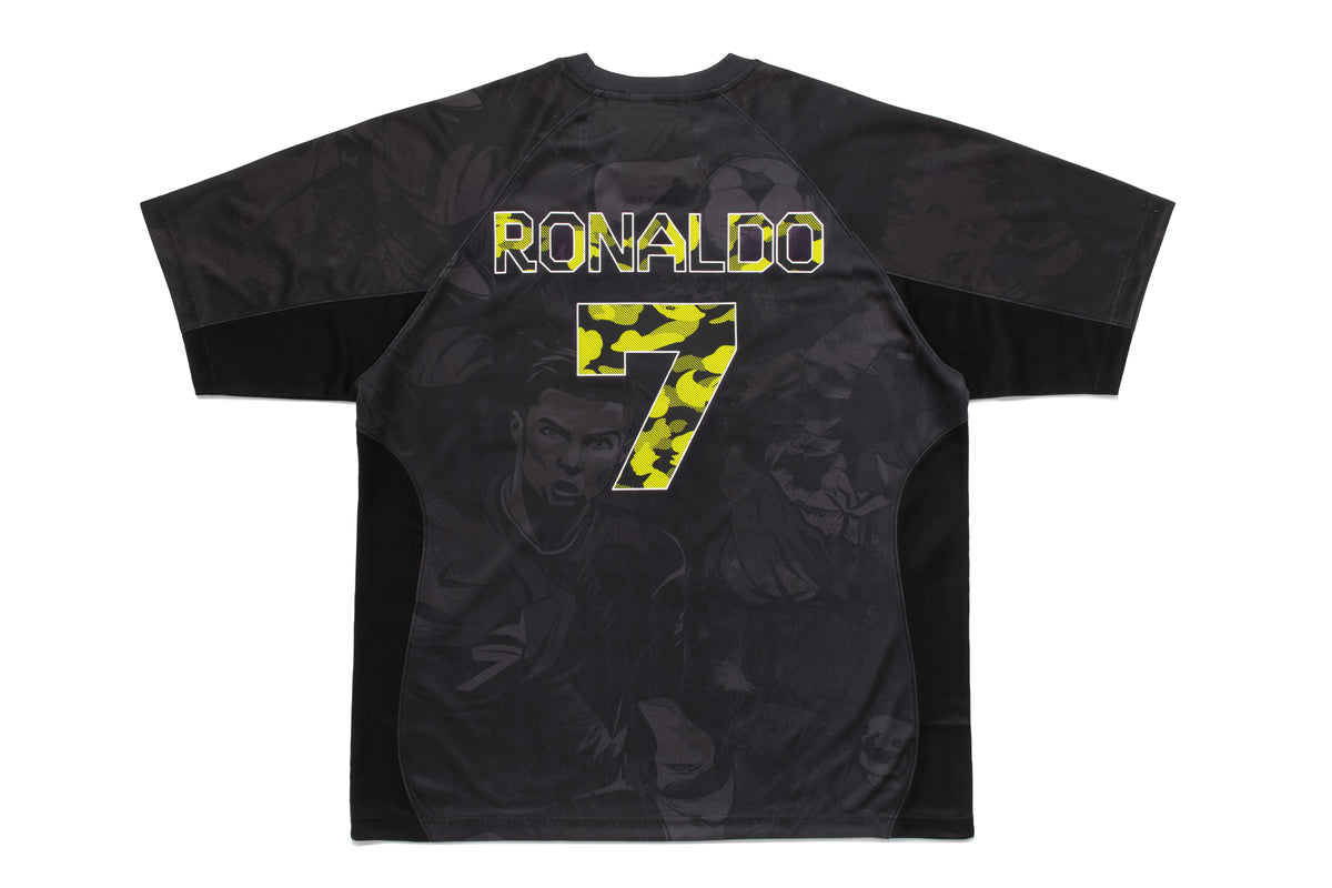 BAPE X CR7 LIFE ALL OVER PRINT MULTI LOGO RELAXED FIT JERSEY