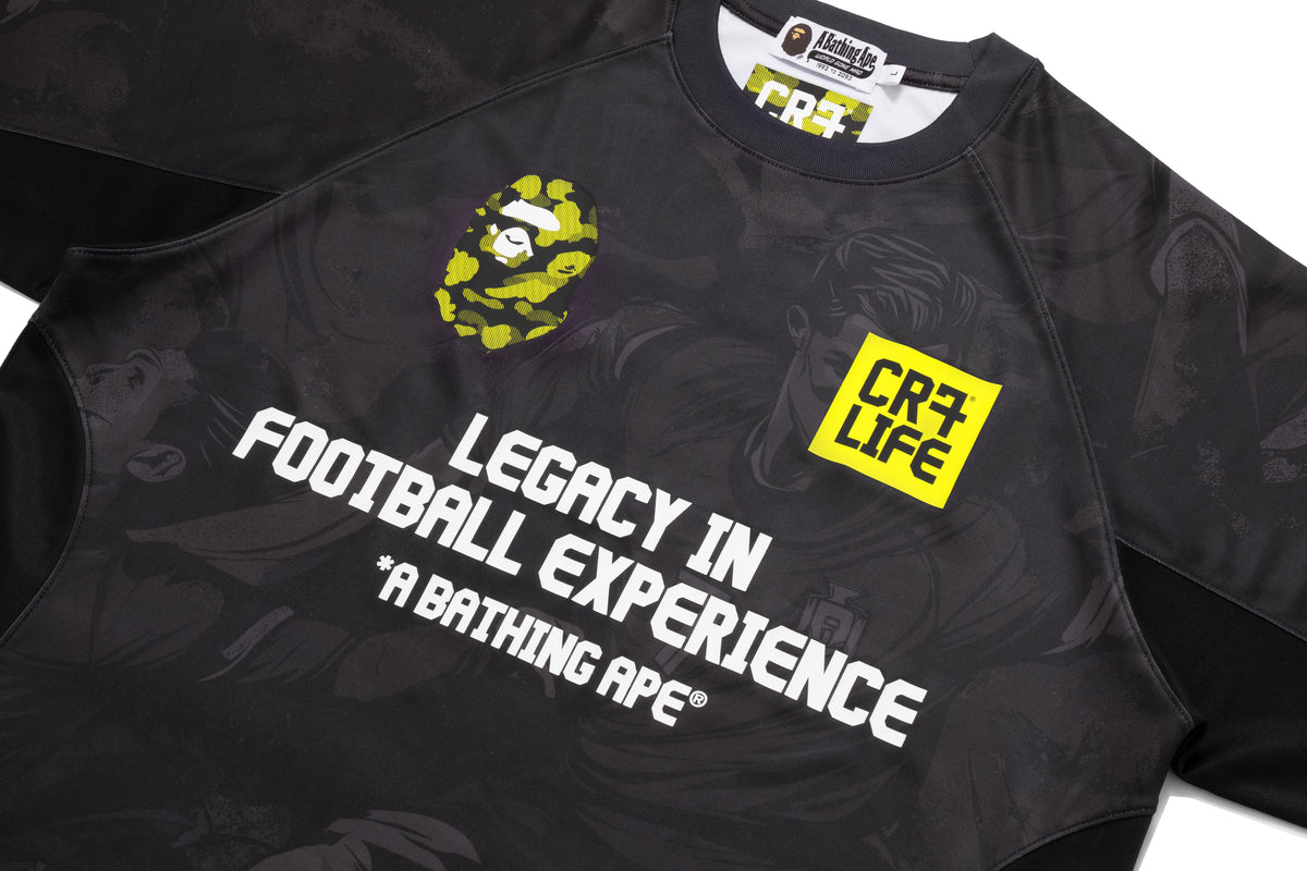 BAPE X CR7 LIFE ALL OVER PRINT MULTI LOGO RELAXED FIT JERSEY