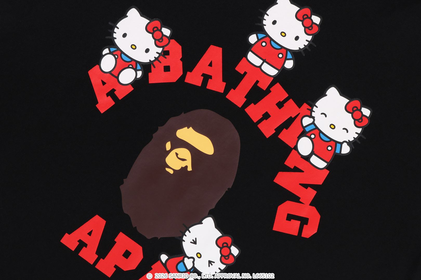 BAPE X HELLO KITTY COLLEGE MINI TEE LADIES – eu.bape.com
