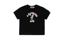 BAPE X DISNEY MINNIE MOUSE COLLEGE MINI TEE LADIES