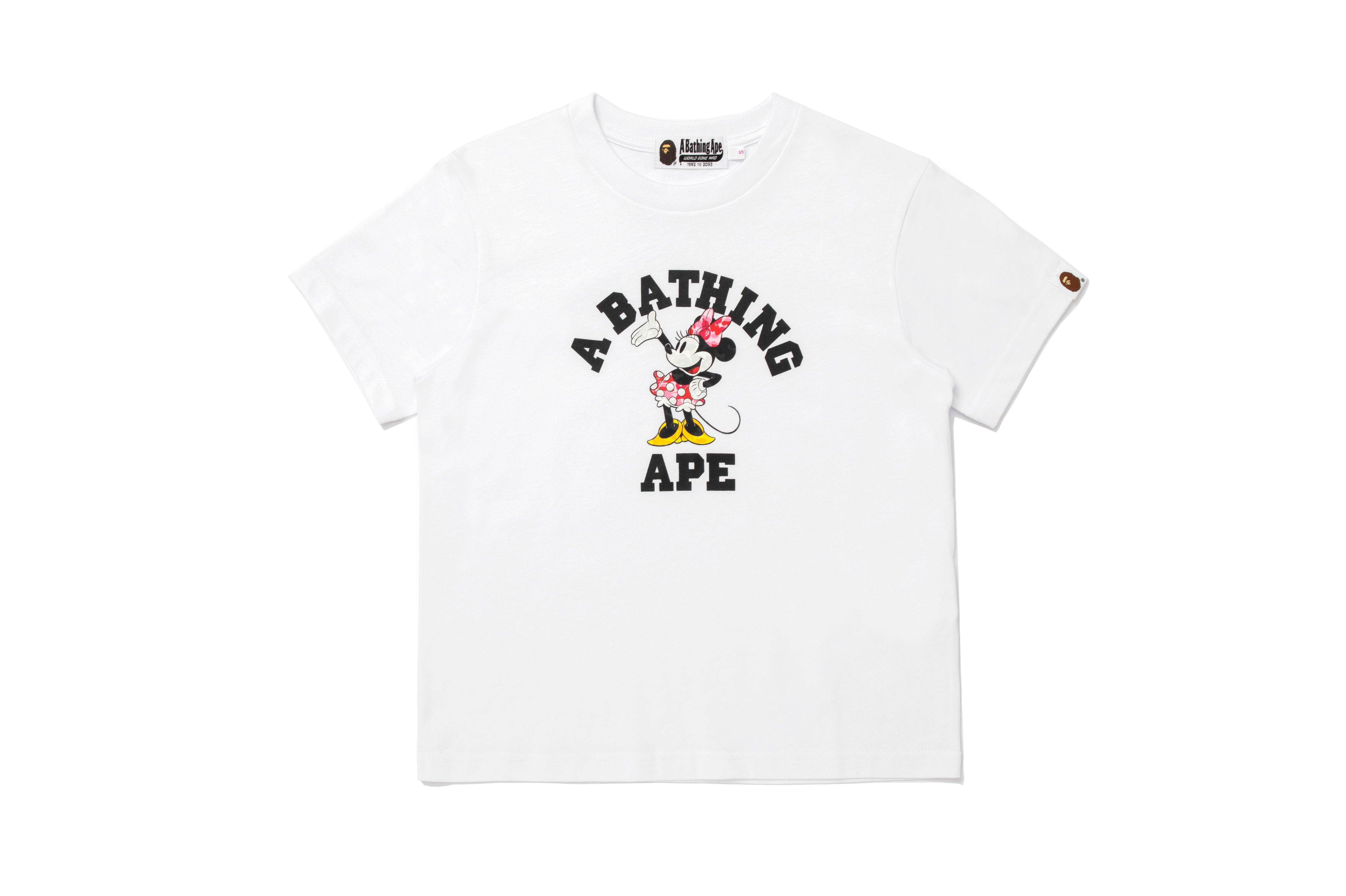トップス BAPE DISNEY MINNIE MOUSE COLLEGE MINI BAPE X DISNEY MINNIE MOUSE COLLEGE MINI TEE LADIES – eu.bape.com