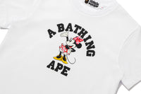 BAPE X DISNEY MINNIE MOUSE COLLEGE MINI TEE LADIES