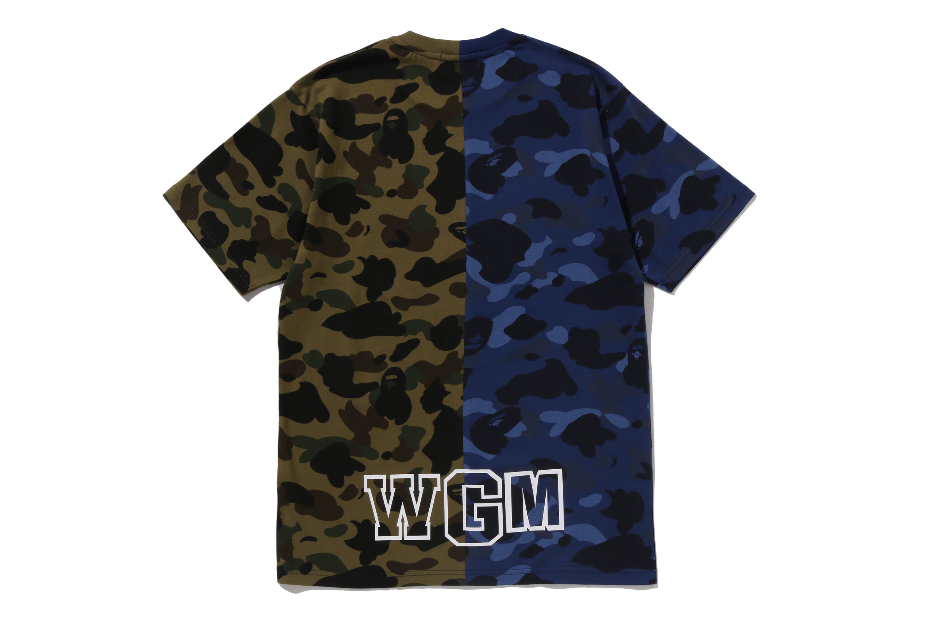 SPLIT CAMO SHARK TEE – eu.bape.com